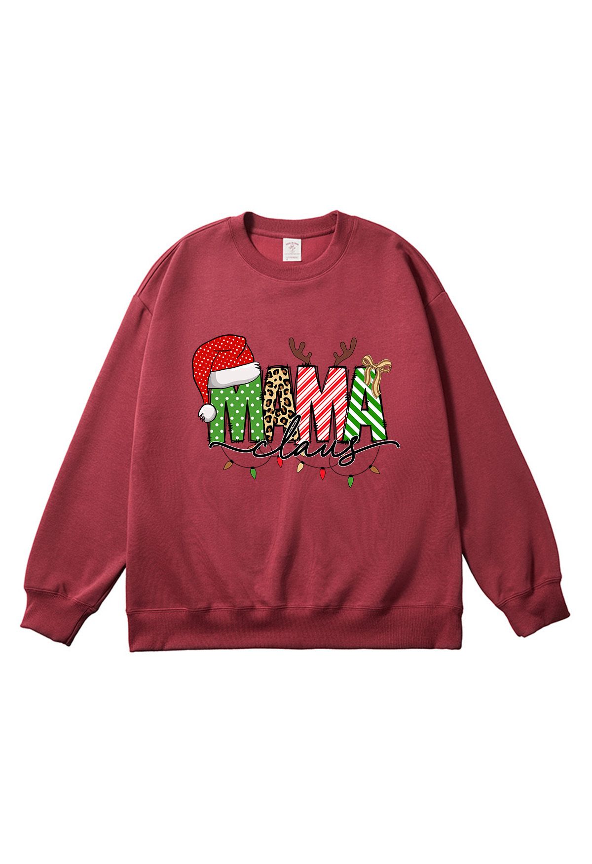 Christmas Vibe MAMA Printed Sweatshirt