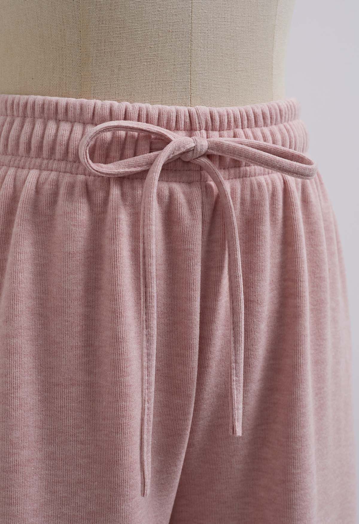 Velvet Lining Cozy Lounge Pants in Pink - Retro, Indie and Unique Fashion