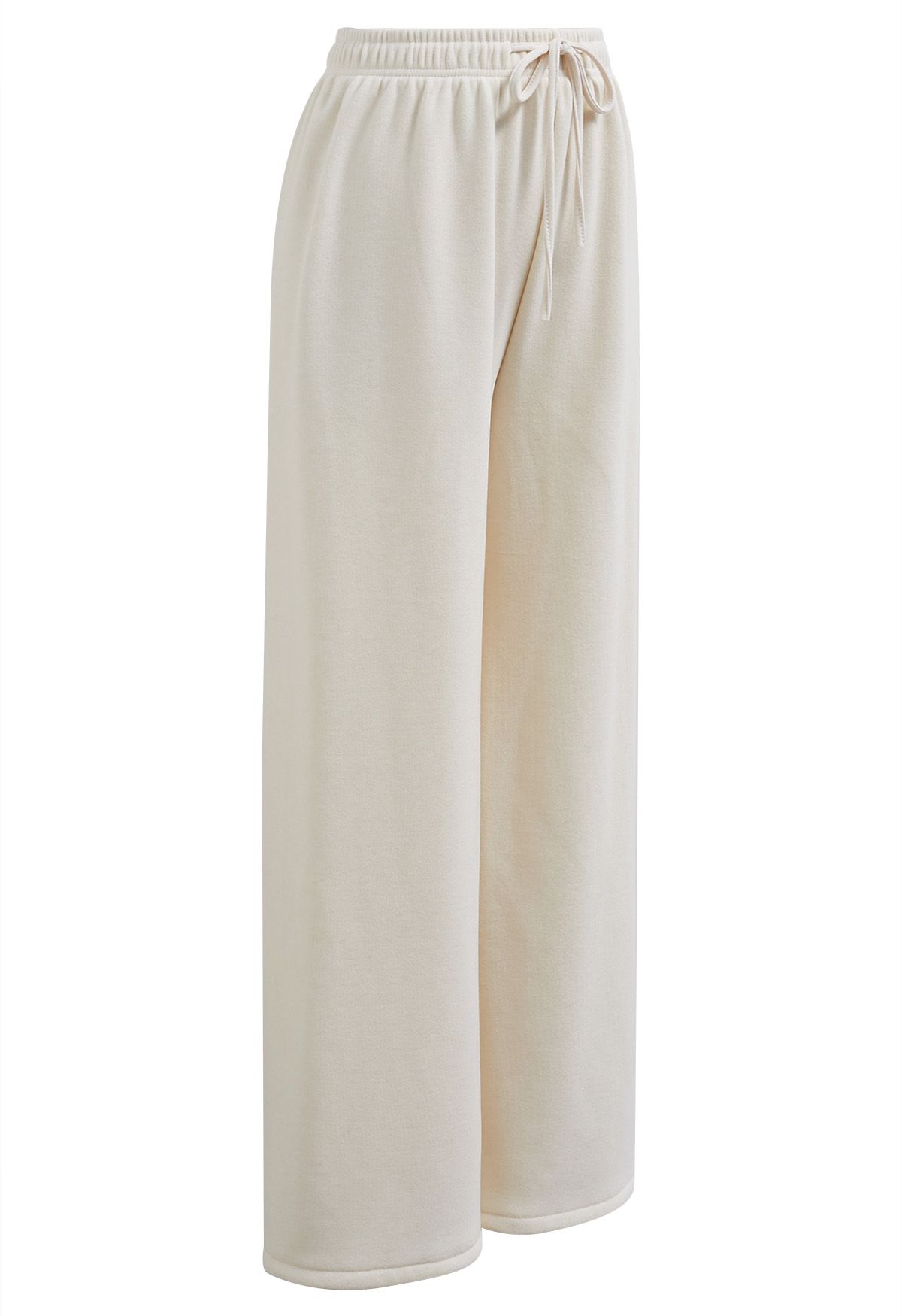 Velvet Lining Cozy Lounge Pants in Cream