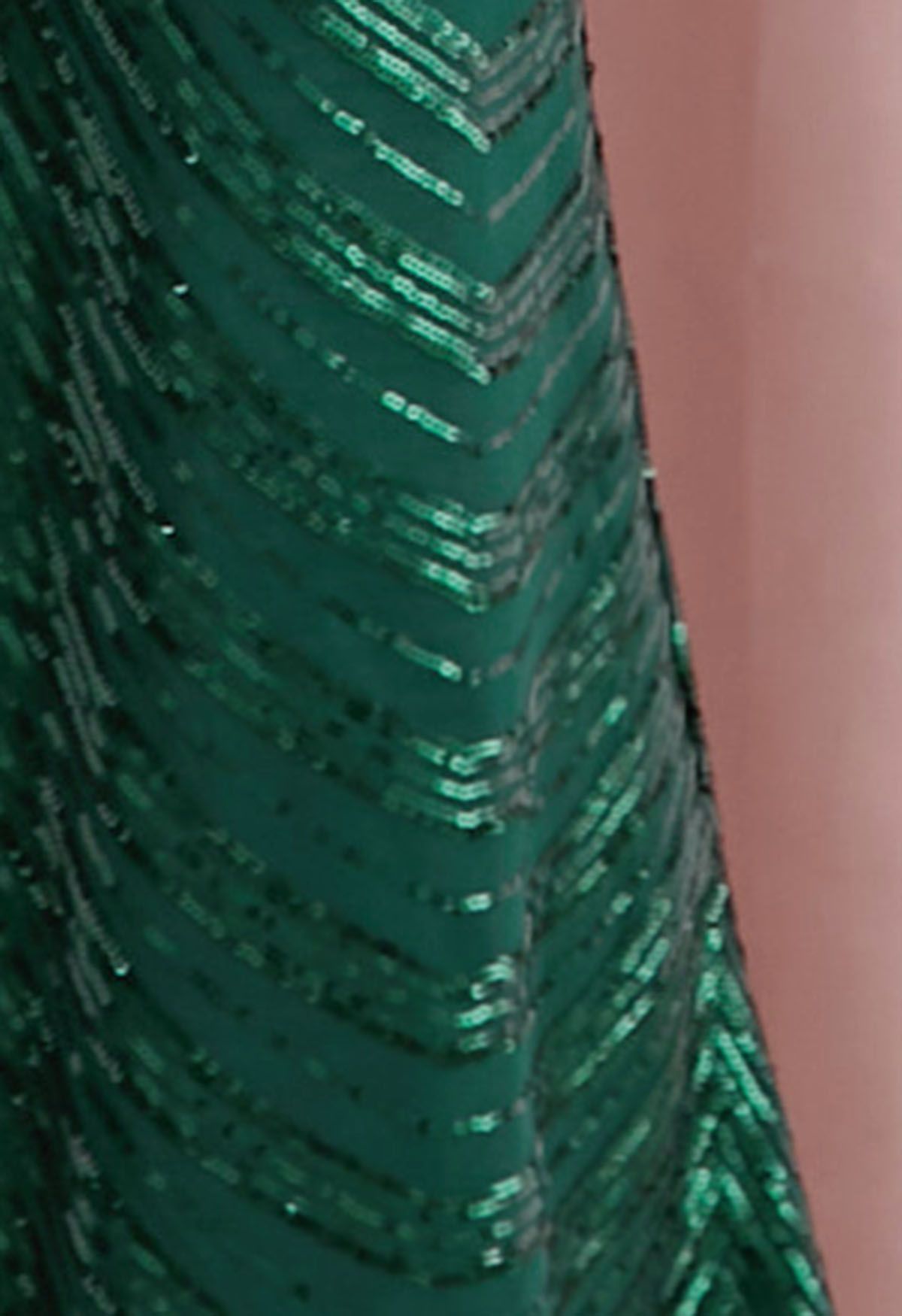 Dark Green Sequin Mermaid Gown