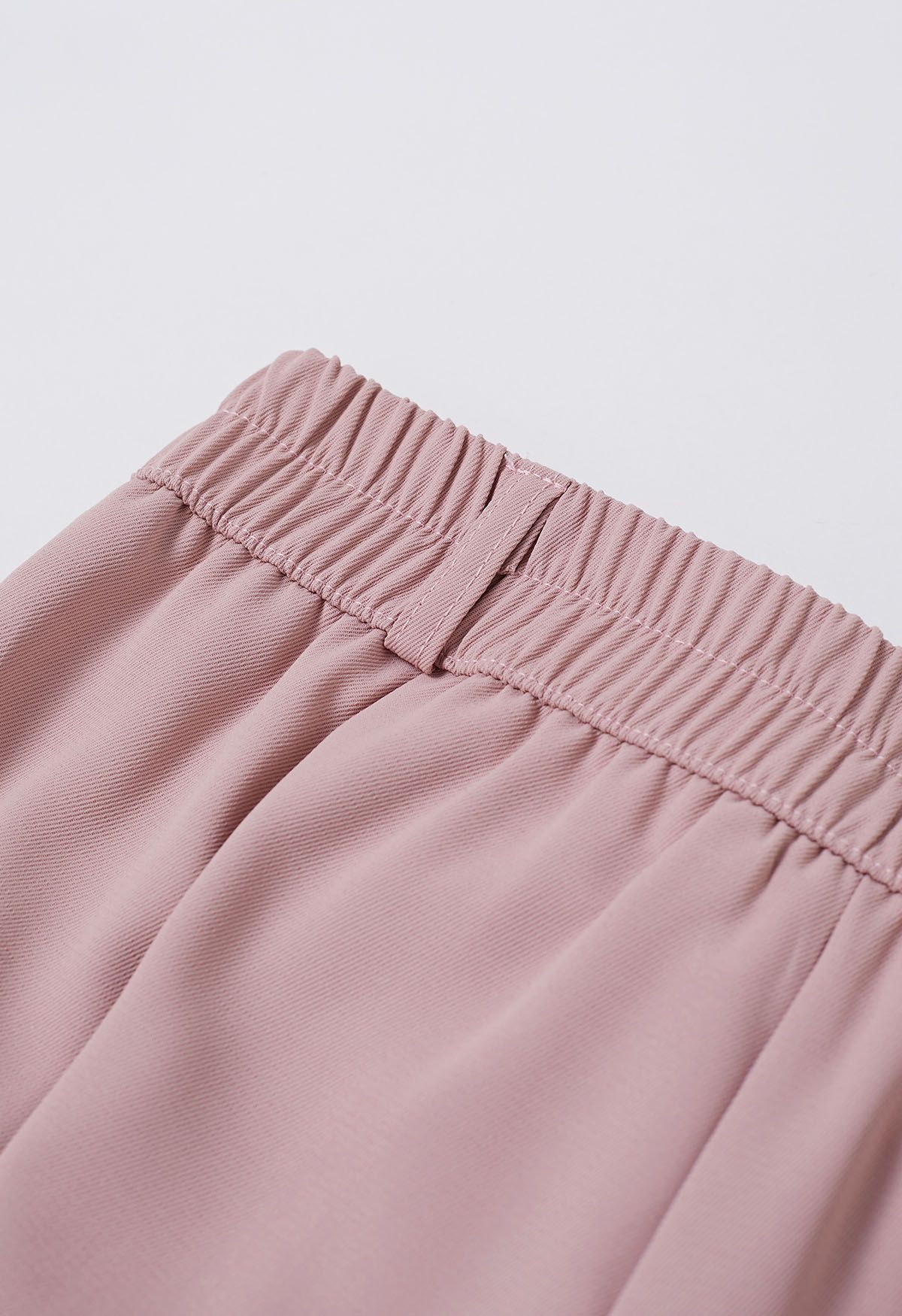 Simple Pleat Straight-Leg Pants in Pink - Retro, Indie and Unique Fashion