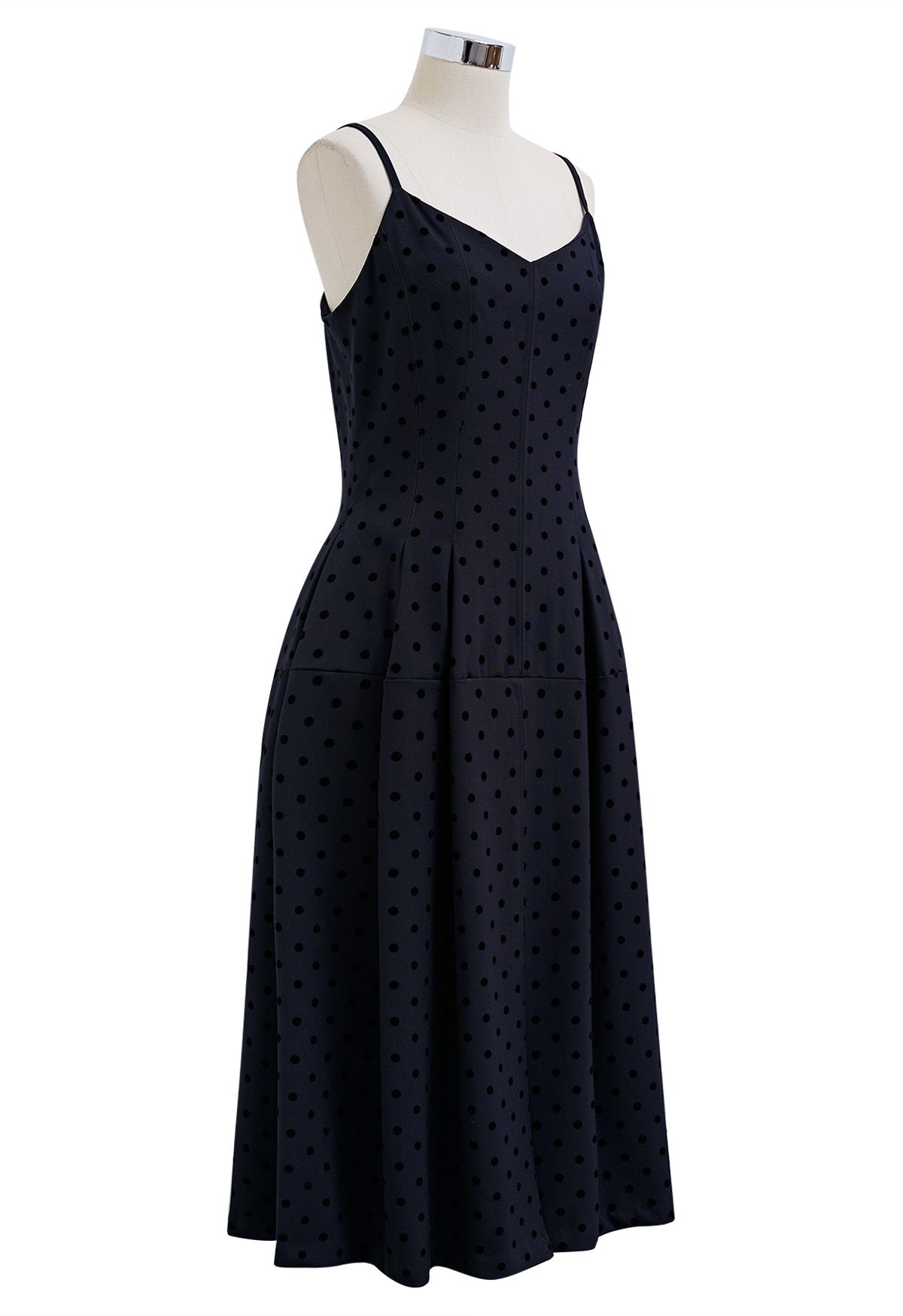 Sweetheart Neck Polka Dots Cami Dress