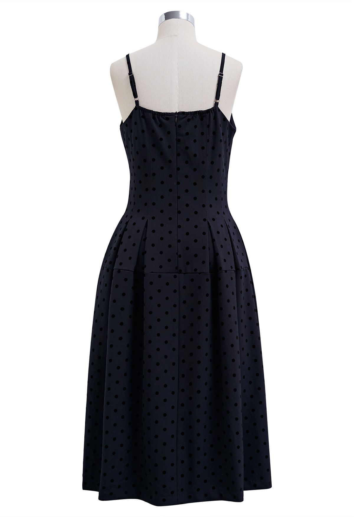 Sweetheart Neck Polka Dots Cami Dress