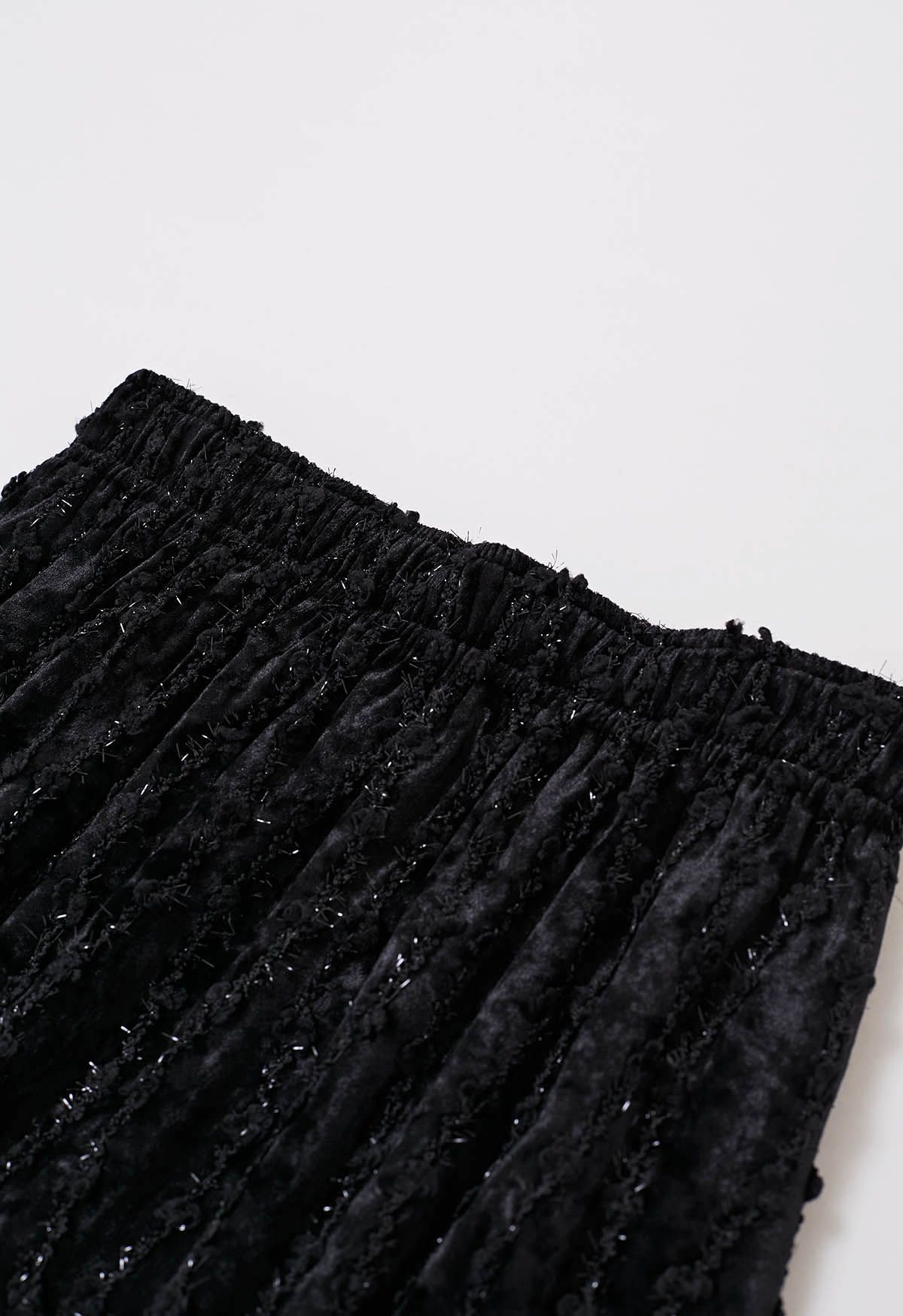 Black velvet 2025 skirt 3d