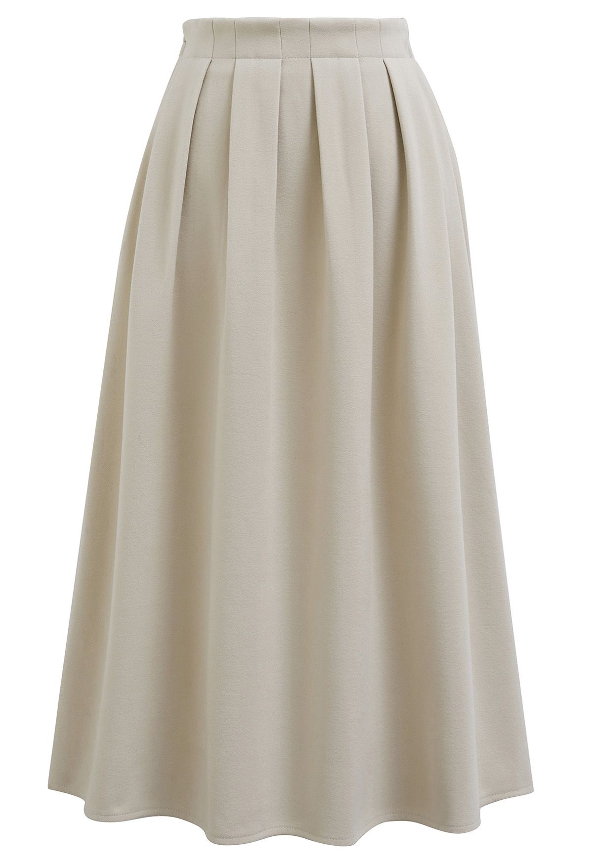 Womens ivory pleated outlet skirt