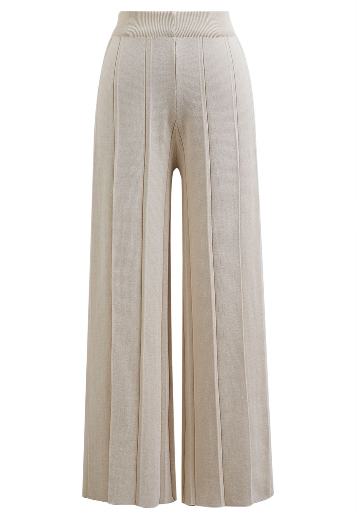 Daily Comfort Sleeveless Top and Straight-Leg Pants Set in Oatmeal