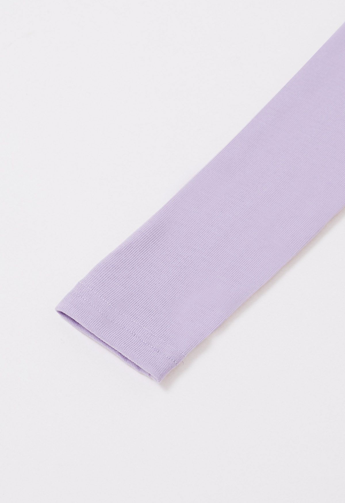 Solid Color Square Neck Soft Top in Lilac