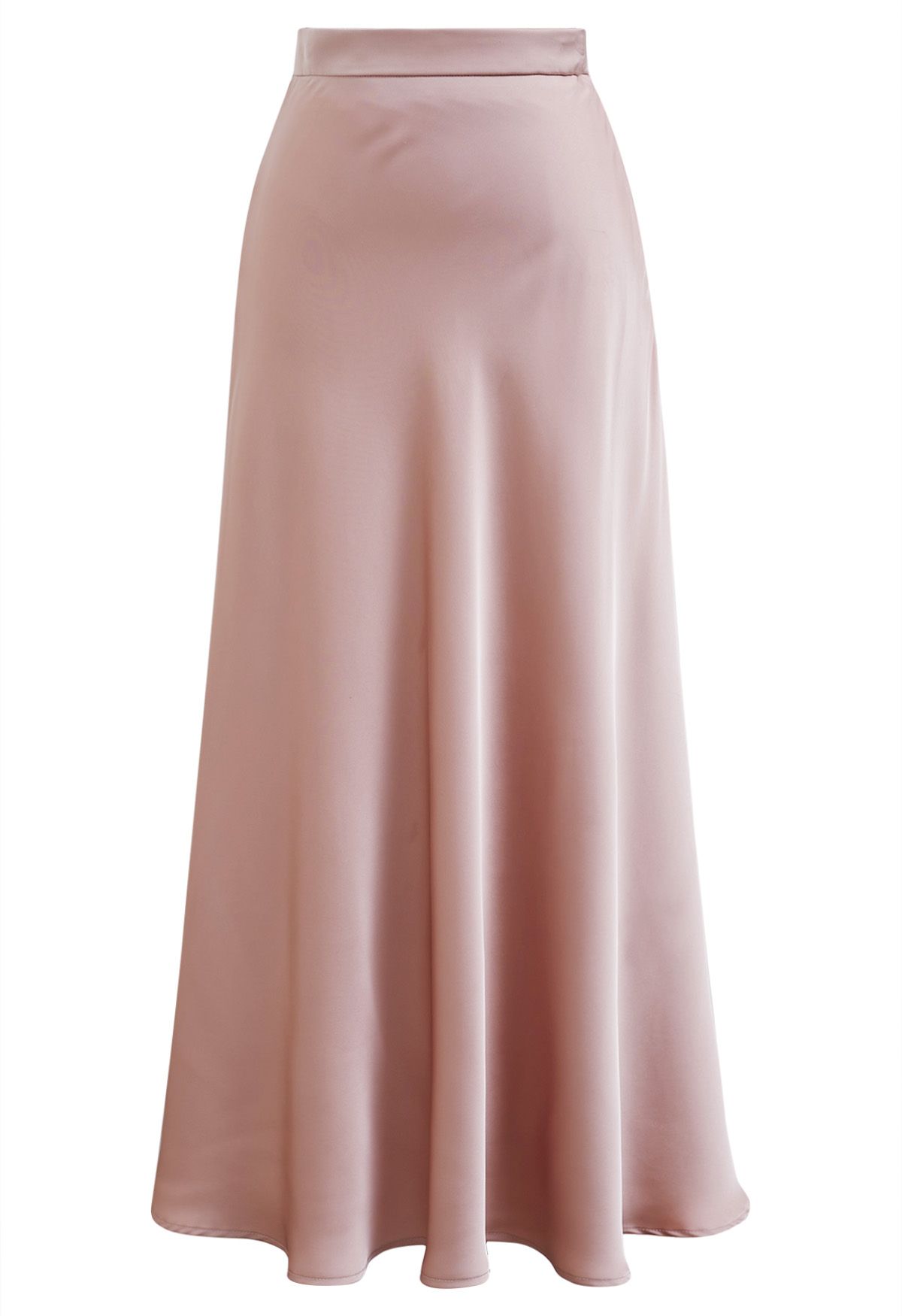 Understated Elegance Satin Maxi Skirt in Pink - Retro, Indie and Unique ...