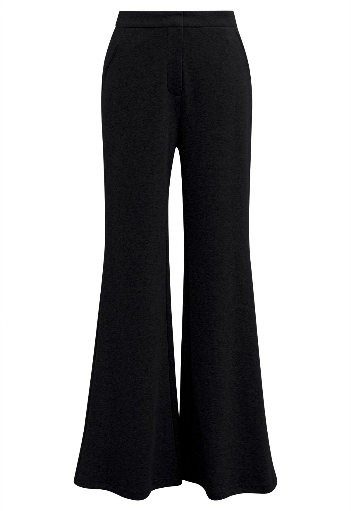 Flared Pants with Two Side Pockets