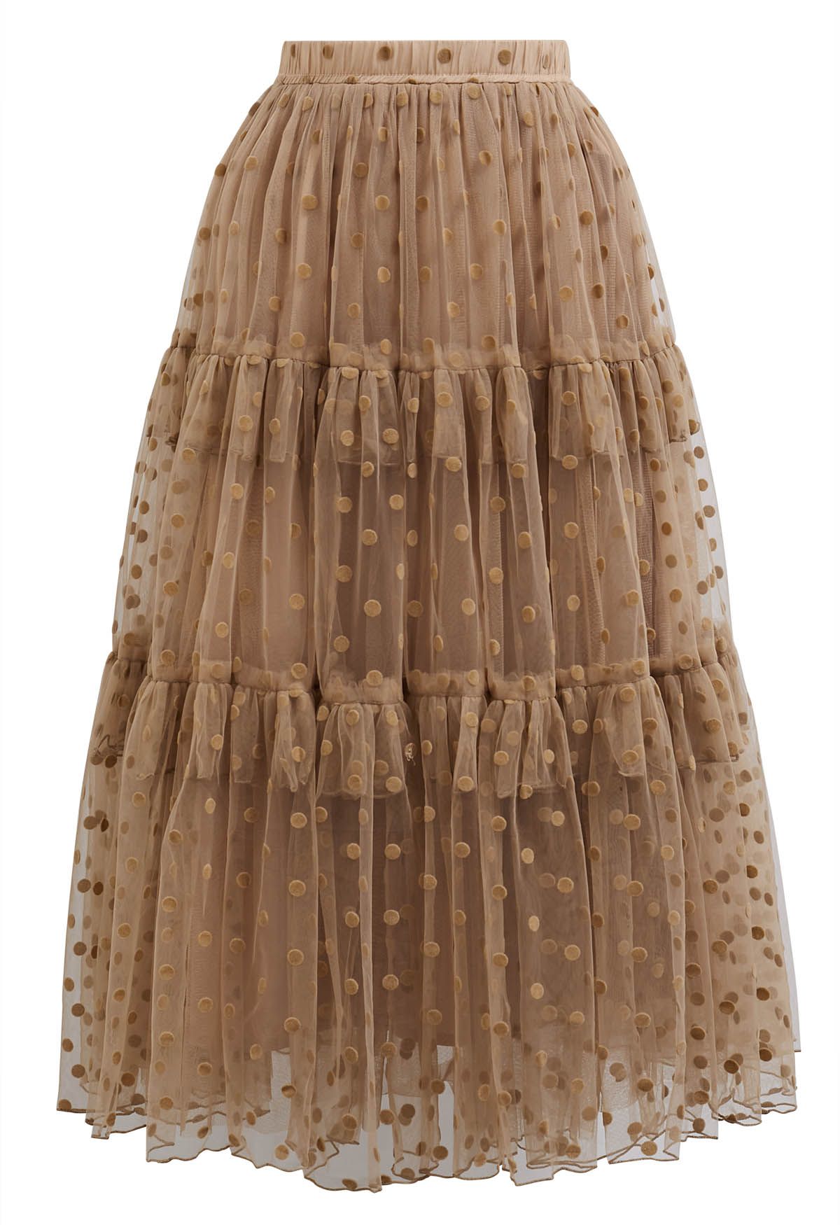 Polka Dot Mesh Tulle Skirt