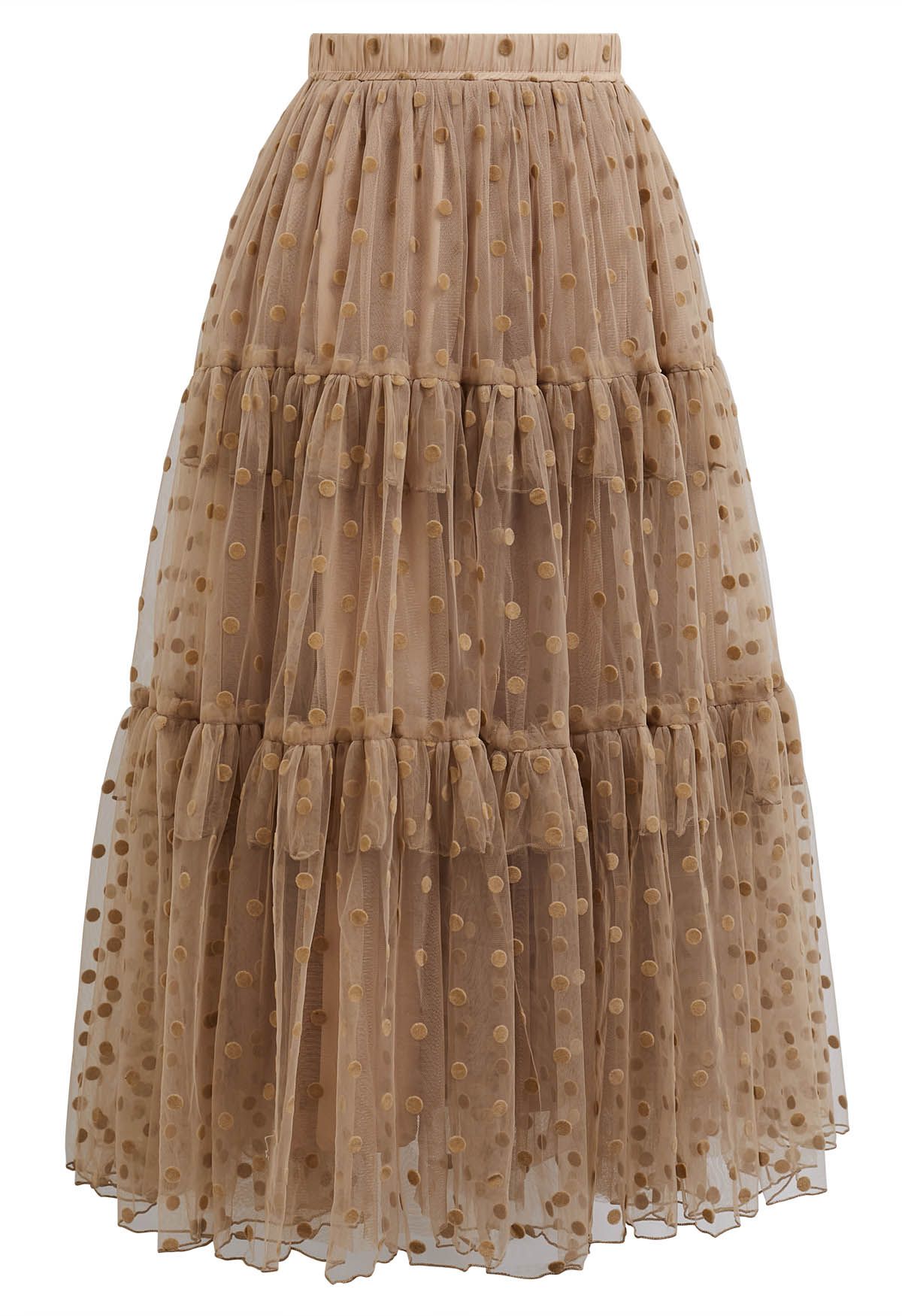 Polka Dot Mesh Tulle Skirt