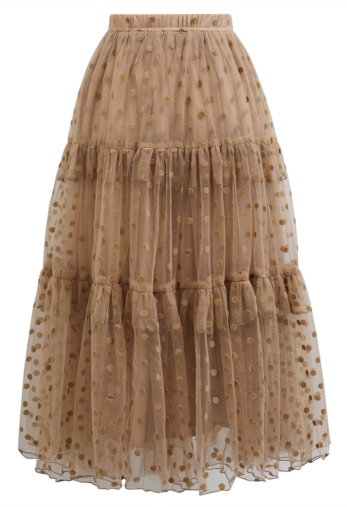 Polka Dot Mesh Tulle Skirt