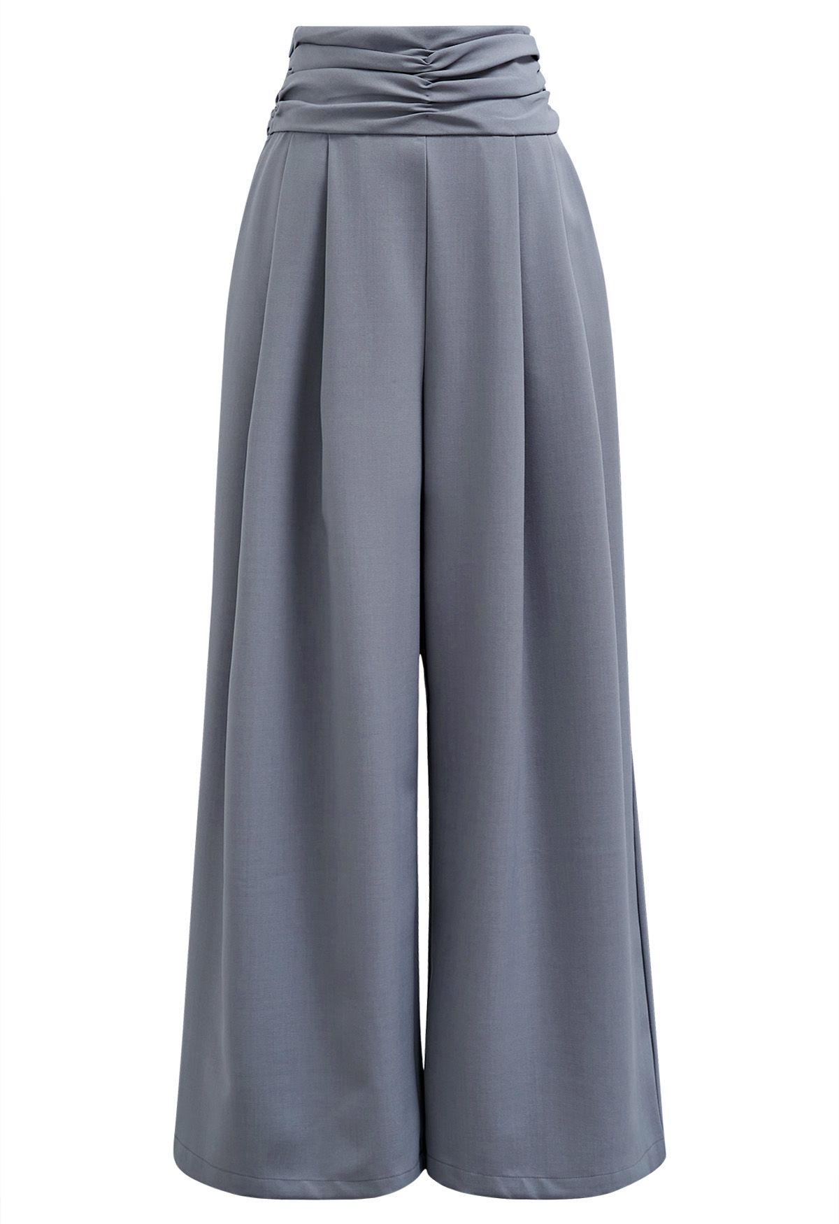 Bowknot High Waist Wide-Leg Pants in Lilac - Retro, Indie and Unique Fashion