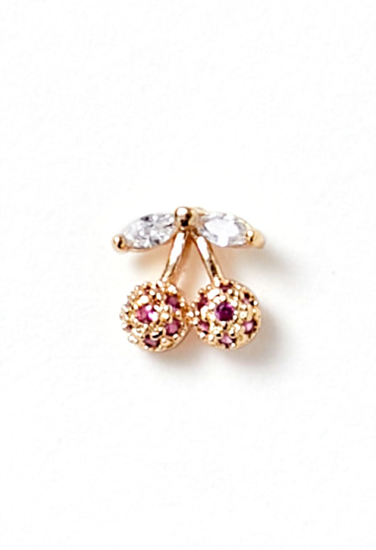 Cherry Shape Zircon Earrings