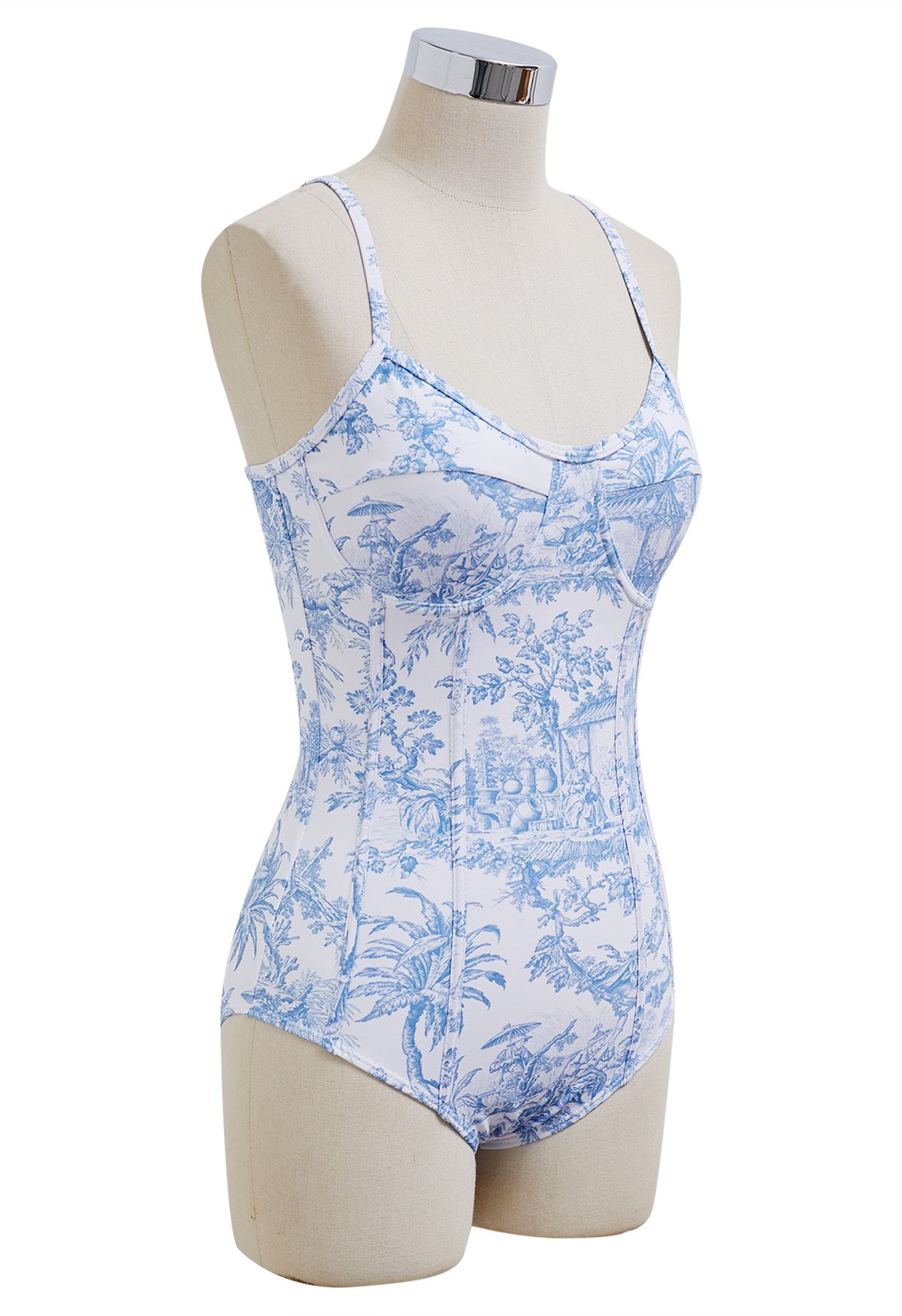 Dreamy Life One-Piece Swimsuit with Sarong