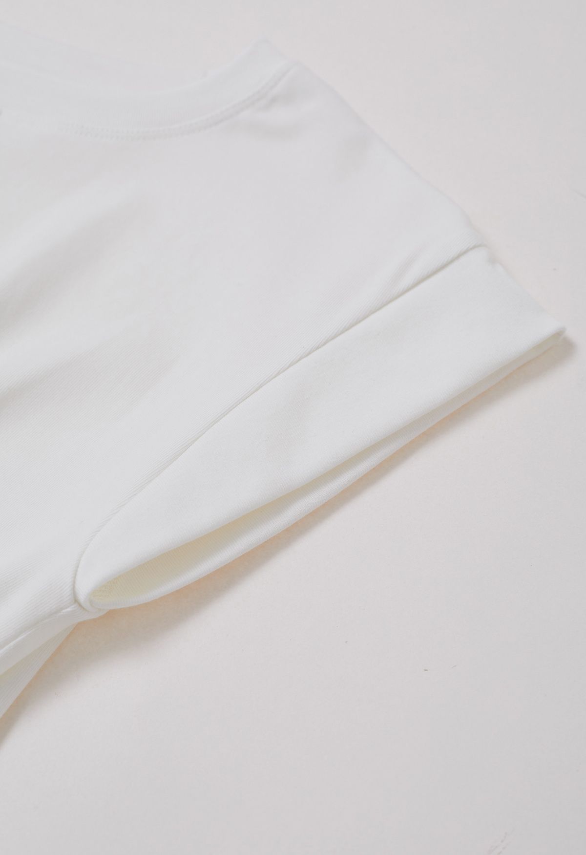 Cap Sleeve Crisscross Cotton Top in White