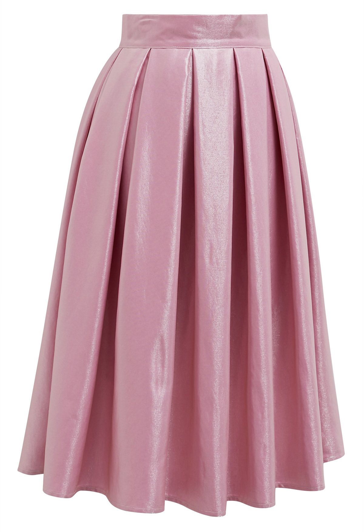 Missguided pleated maxi skirt in pink best sale