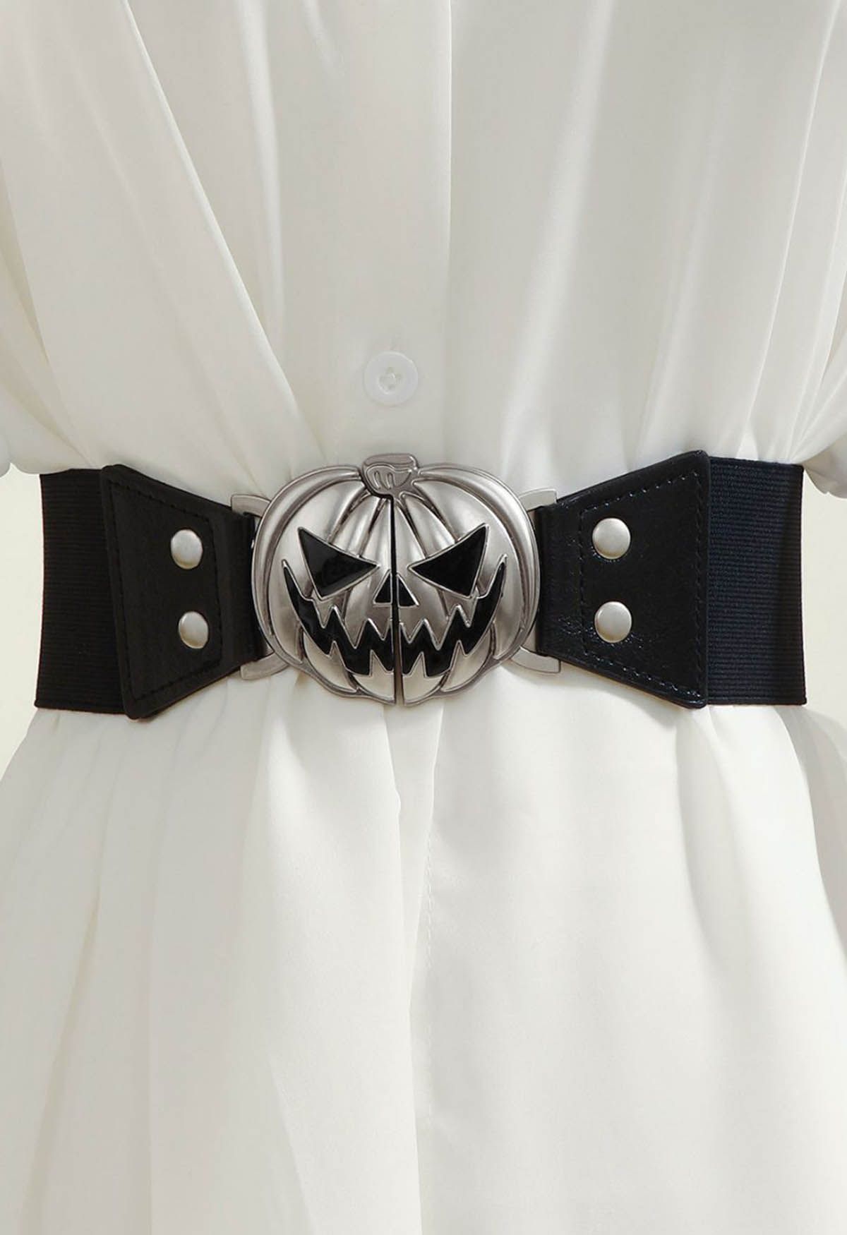 Spooky Pumpkin Stretchy Waist Belt