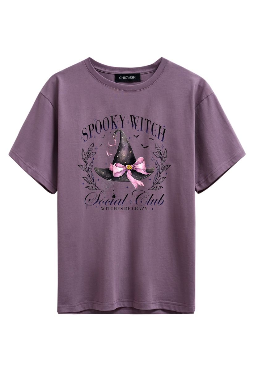 Spooky Witch Hat Pattern T-Shirt