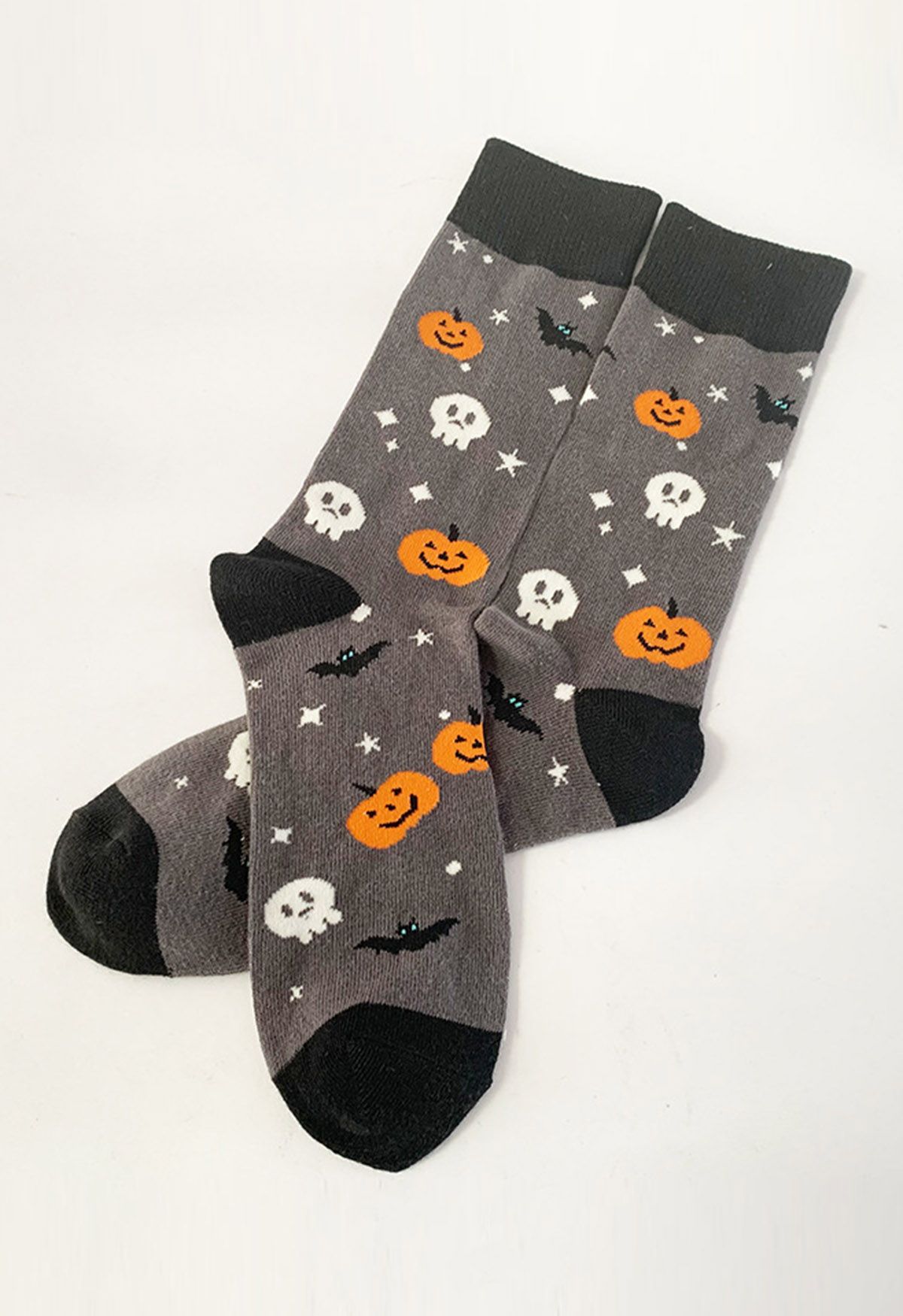 Pumpkin Ghost Crew Socks