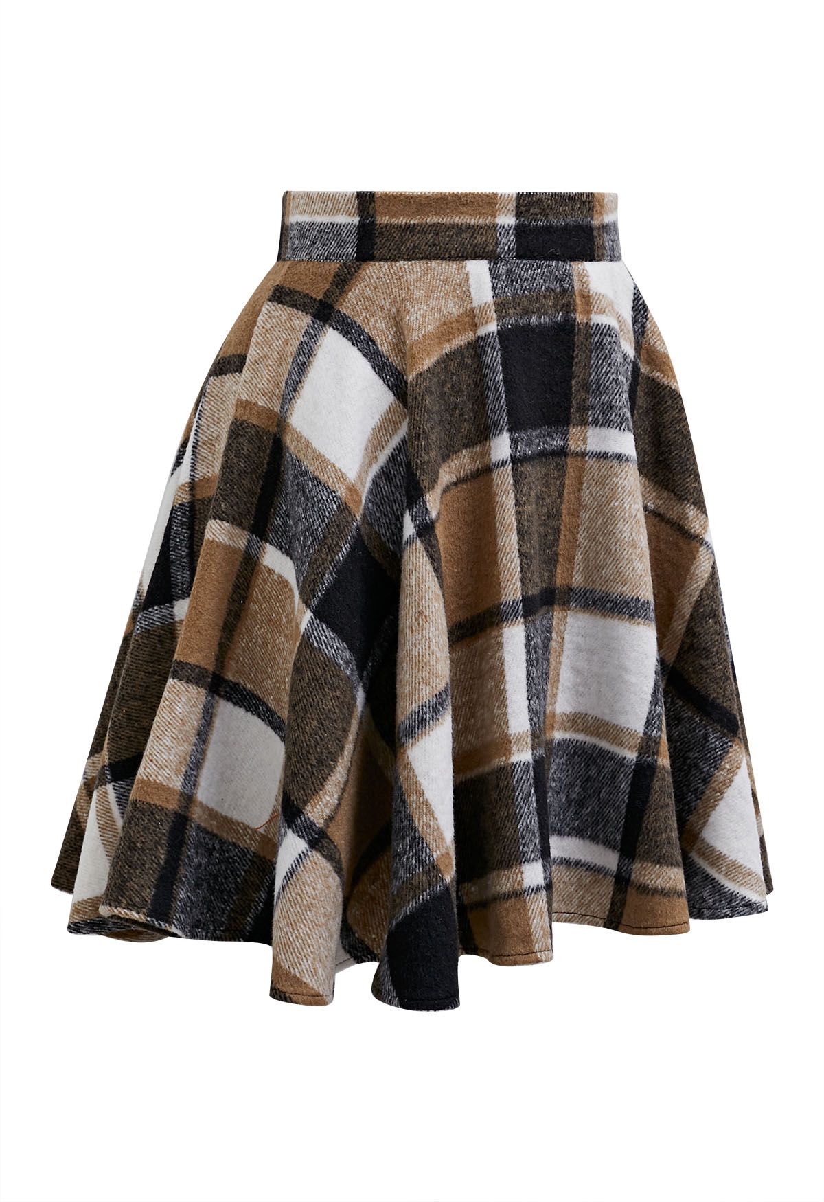 Crush-Worthy Plaid Flare Mini Skirt