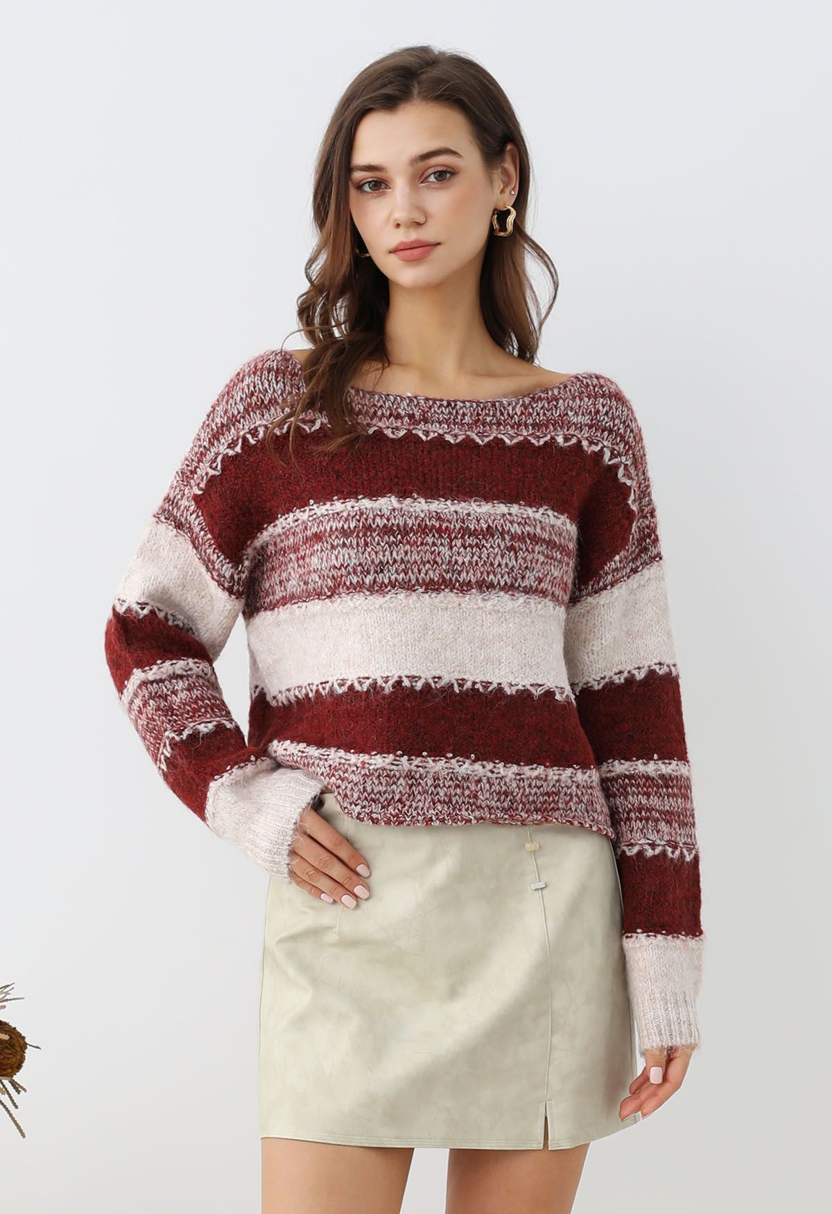 Cropped fair isle sweater best sale