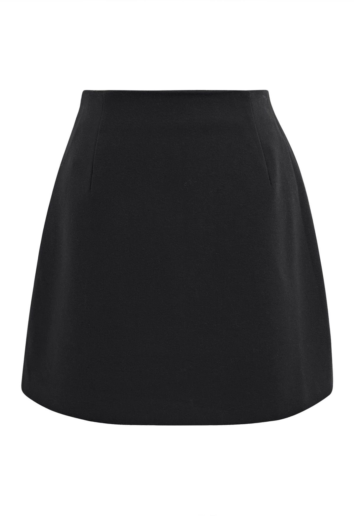 Timelessly Stylish Mini Bud Skirt in Black