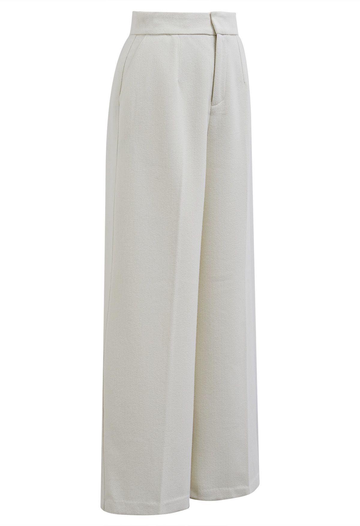 Dashing Side Pockets Palazzo Pants in White