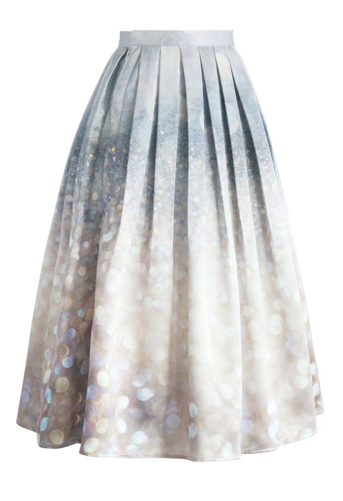 Glorious Sparkles Print Midi Skirt - Retro, Indie and Unique Fashion