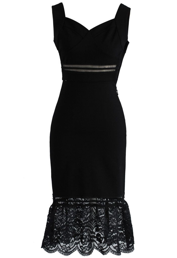 Beyond Perfect Bodycon Dress in Black - Retro, Indie and Unique Fashion