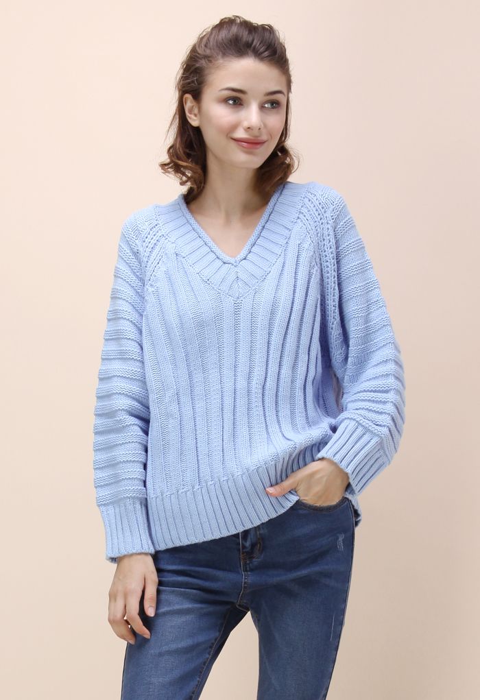 Inspiring Simplicity Sweater in Lavender - Retro, Indie and Unique Fashion