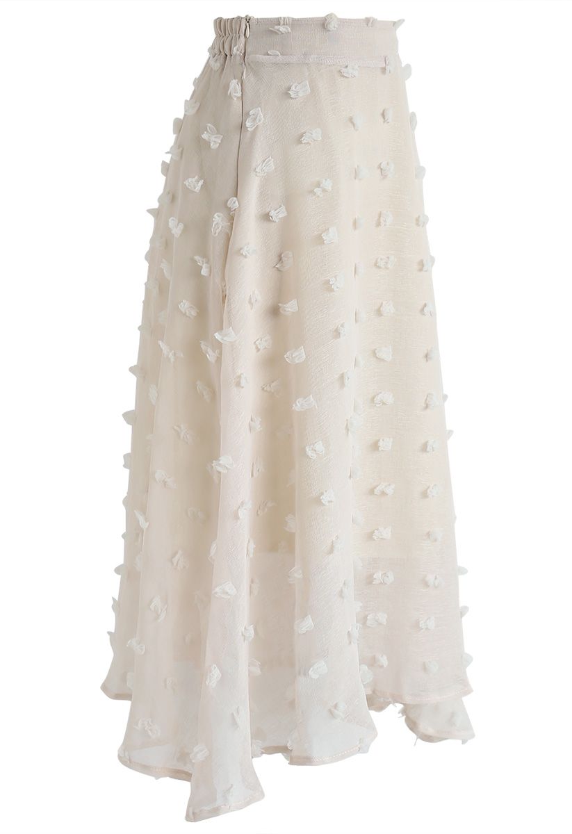 Something More Sheer 3D Tassels Skirt in Cream - Retro, Indie and ...