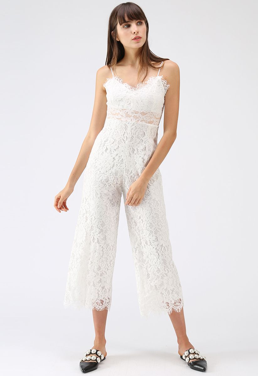 lace cami jumpsuit