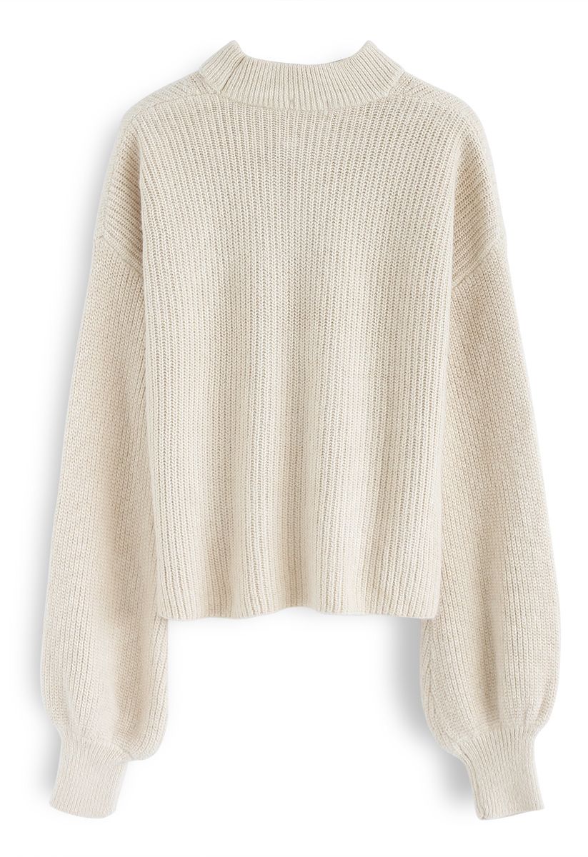 From Me to You Cut Out Knit Sweater in Cream - Retro, Indie and Unique ...