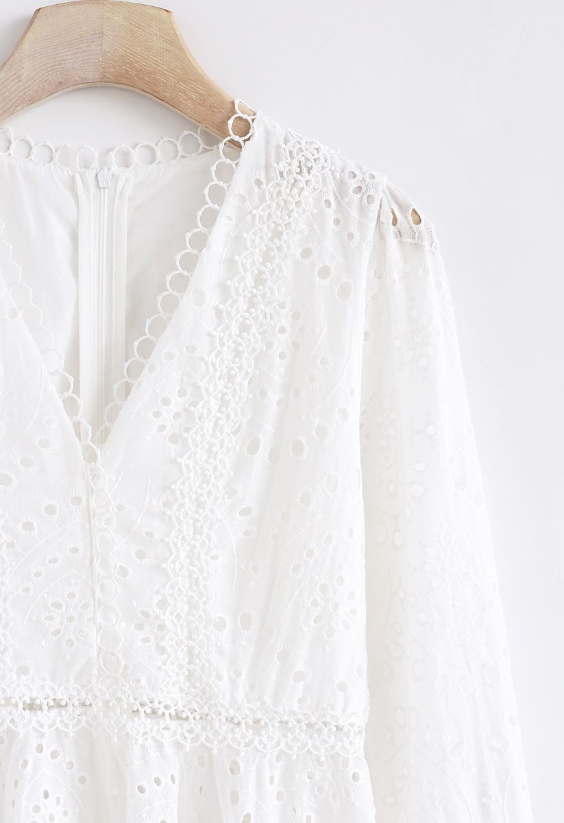 Enchanting Dreams Embroidered Eyelet Top