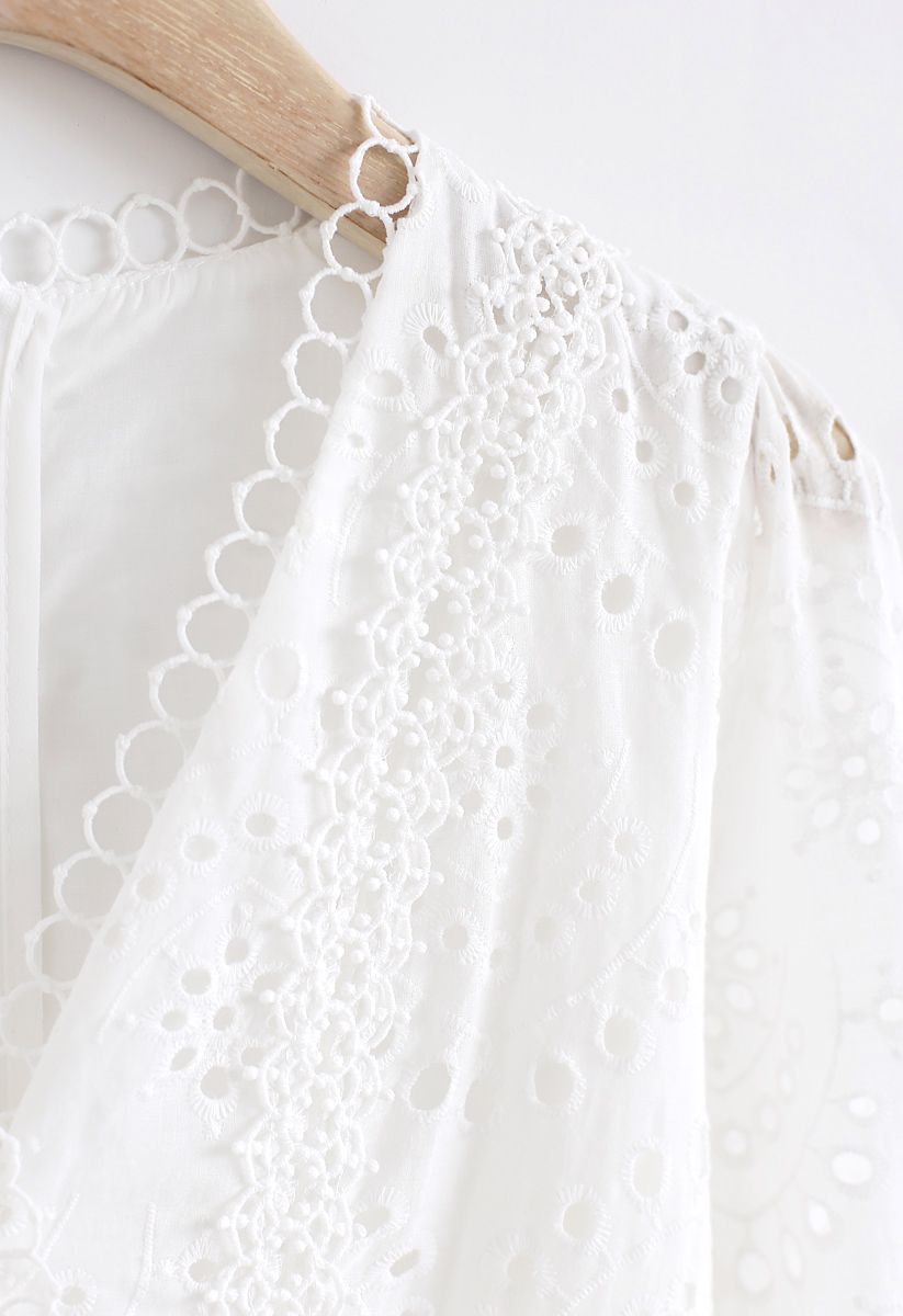 Enchanting Dreams Embroidered Eyelet Top