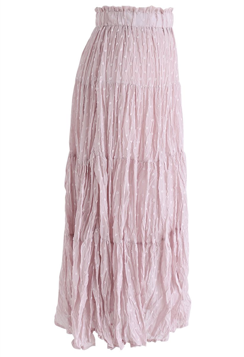 From Now On Dots Pleated Skirt in Pink - Retro, Indie and Unique Fashion