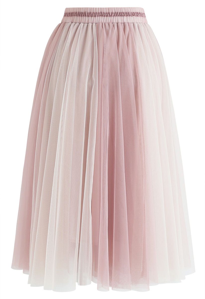 Amore Mesh Tulle Skirt in Pink - Retro, Indie and Unique Fashion