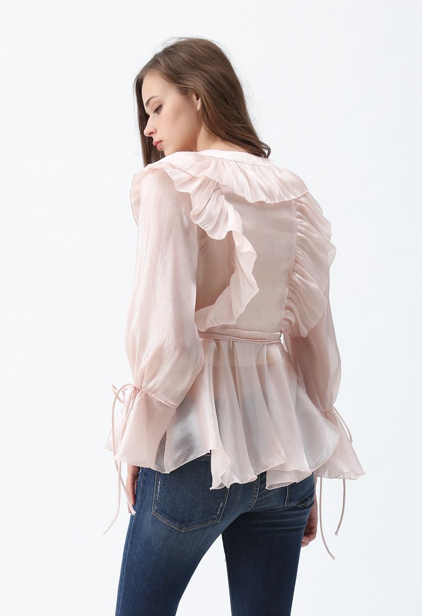 Close to Dream Tiered Ruffle Top in Pink