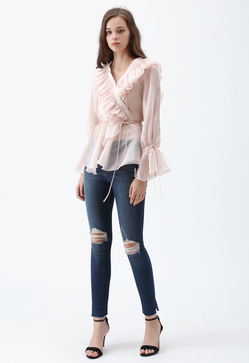 Close to Dream Tiered Ruffle Top in Pink