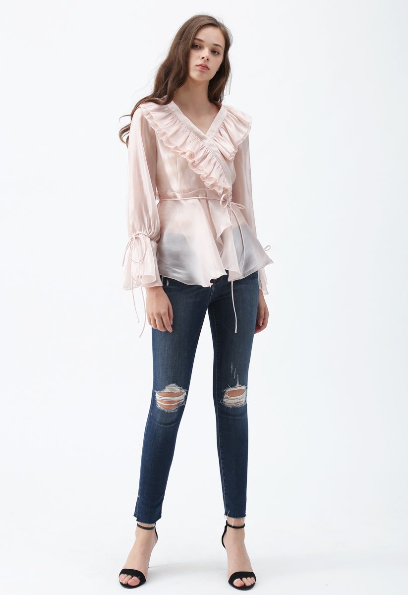 Close to Dream Tiered Ruffle Top in Pink