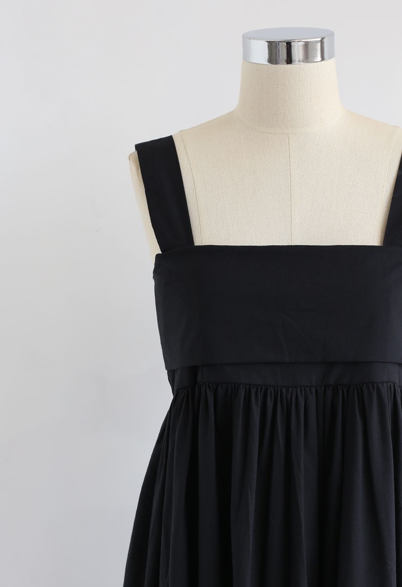 Joyful Aspects Backless Midi Dress in Black - Retro, Indie and Unique ...