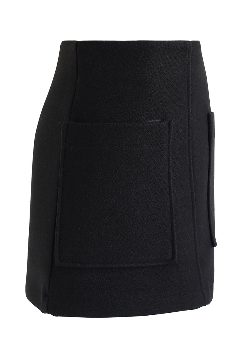 Pocket of Charm Mini Skirt in Black