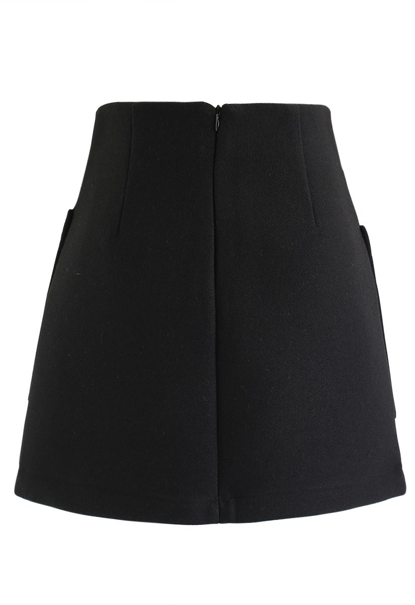 Pocket of Charm Mini Skirt in Black - Retro, Indie and Unique Fashion