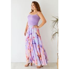 CHICWISH Women's Floral Watercolor Flower Maxi Comoros