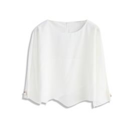 Every Chic Day Smock Top in White - Retro, Indie and Unique Fashion