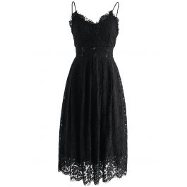 Spirit of Romance Lace Cami Dress in Black