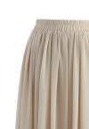 Nude Chiffon Maxi Skirt - Retro, Indie and Unique Fashion