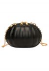 Funny Pumpkin Crossbody Bag in Black