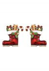 Festive Ornament Christmas Boot Earrings